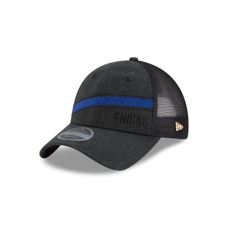 NBA New York Knicks Trucker Scale 9Twenty Adjustable (LEE4928) - Black New Era Caps